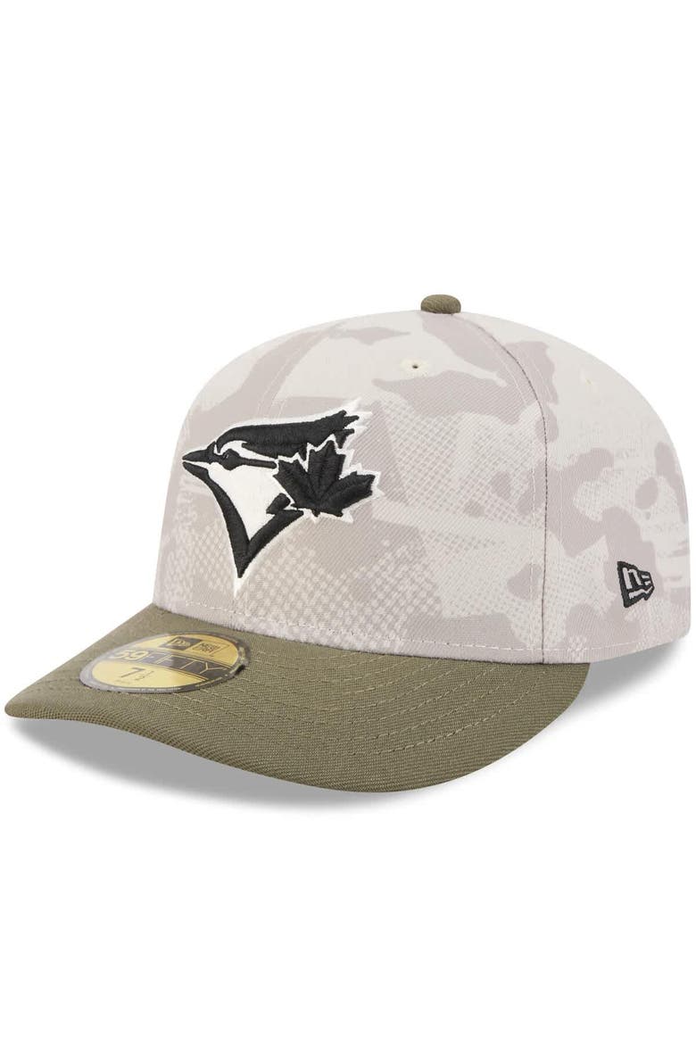 Men's New Era Light Beige/Olive Toronto Blue Jays 2025 Armed Forces Day 59FIFTY Fitted Hat, Alternate, color, Light Beige