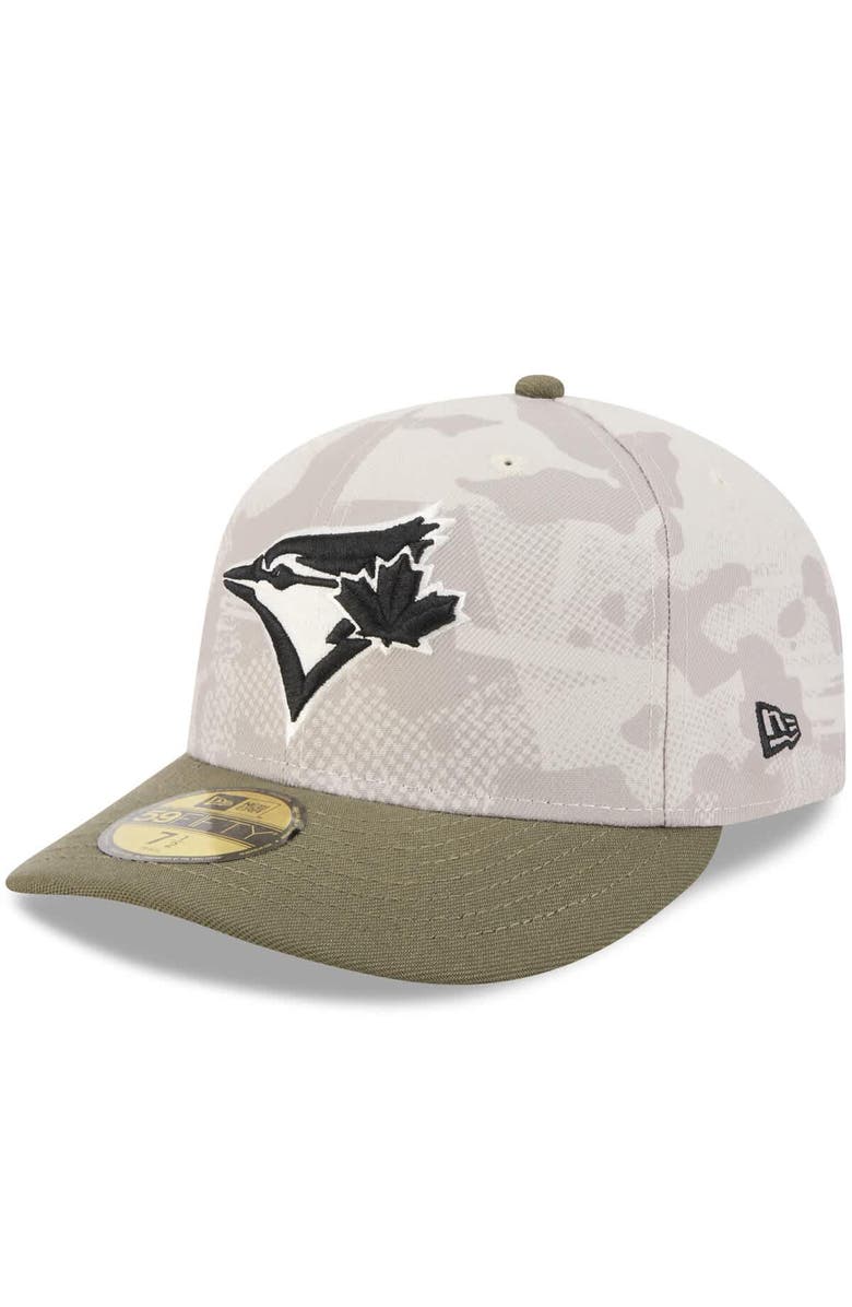 New Era Men's New Era Light Beige/Olive Toronto Blue Jays 2025 Armed Forces Day 59FIFTY Fitted Hat, Alternate, color, Light Beige