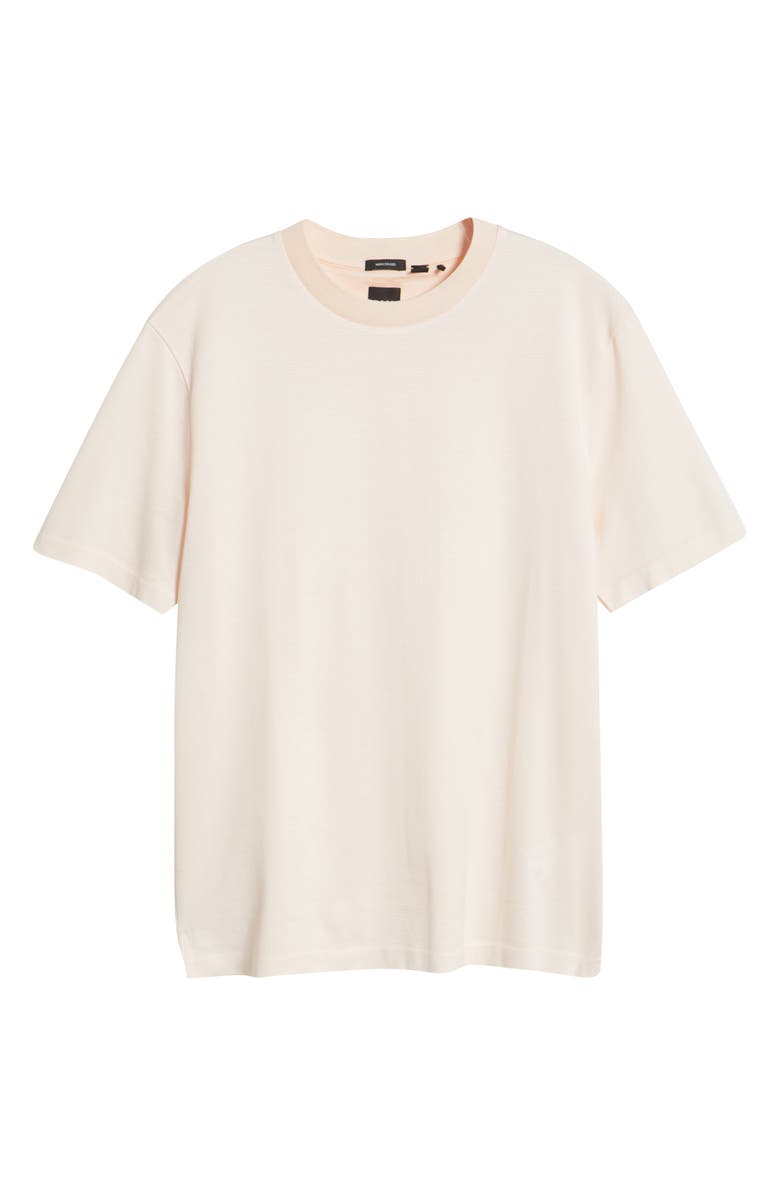 BOSS Thompson Pinstripe Cotton T-Shirt, Alternate, color, Open Orange