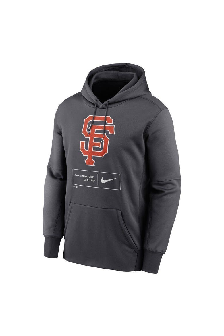Men's Nike Anthracite San Francisco Giants Season Pattern Pullover Hoodie, Alternate, color, Anthracite