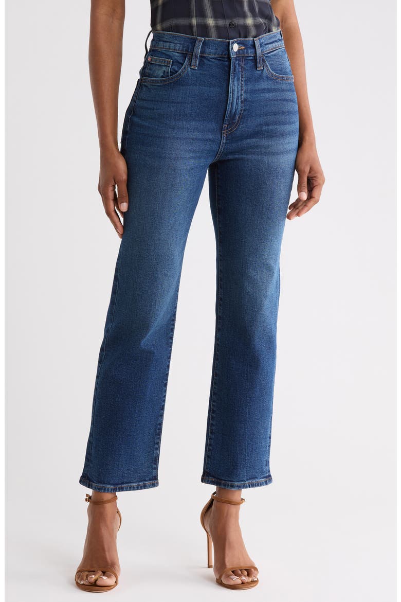 Noa High Waist Straight Leg Ankle Jeans, Main, color, CRESCENDO