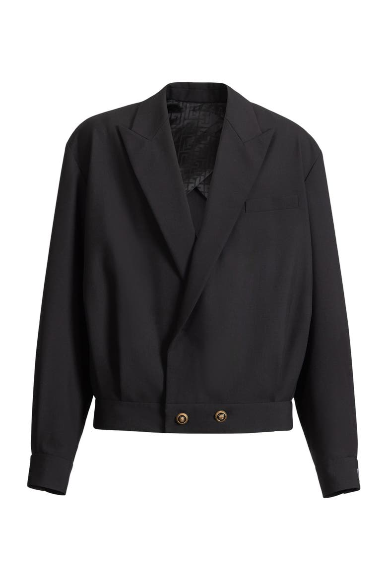 Wool 2-Button Jacket, Alternate, color, black