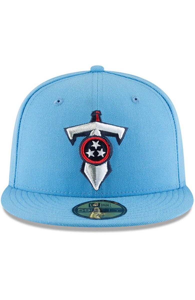 New Era Men's New Era Light Blue Tennessee Titans Omaha 59FIFTY Fitted Hat, Alternate, color, Light Blue