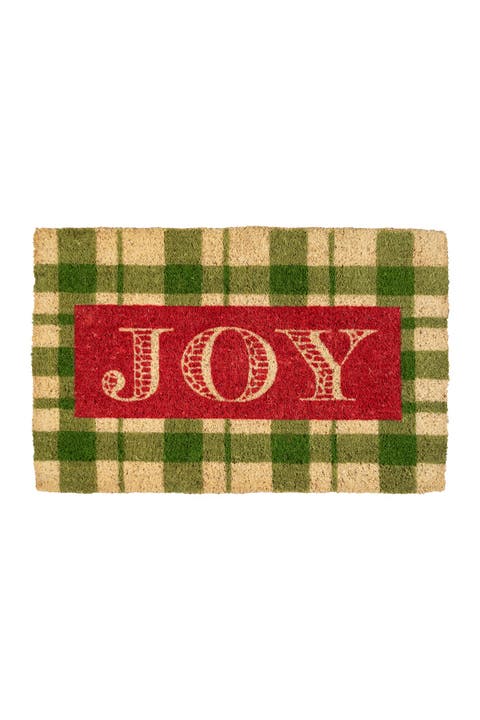Joy Handwoven Coconut Fiber Doormat