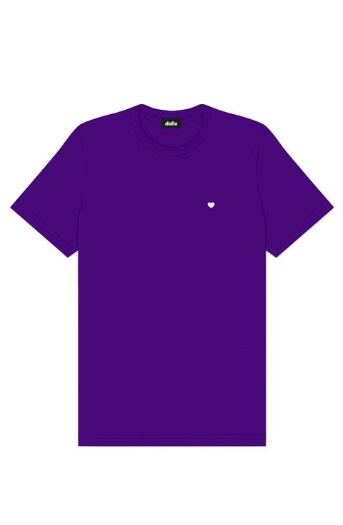Mens Lil Heart Midweight Cotton Tee