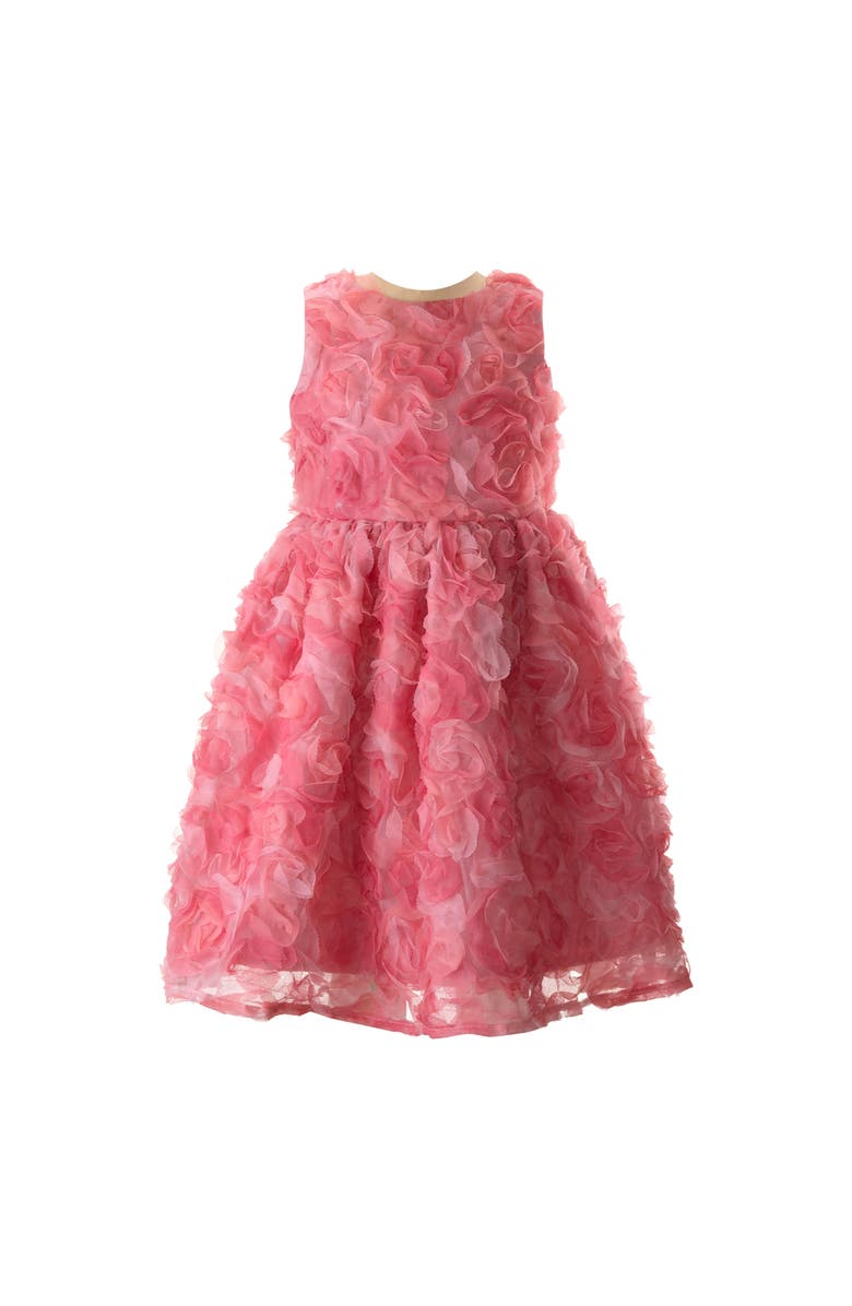 Rachel Riley Rosette Flutter Party Dress, Main, color, Pink