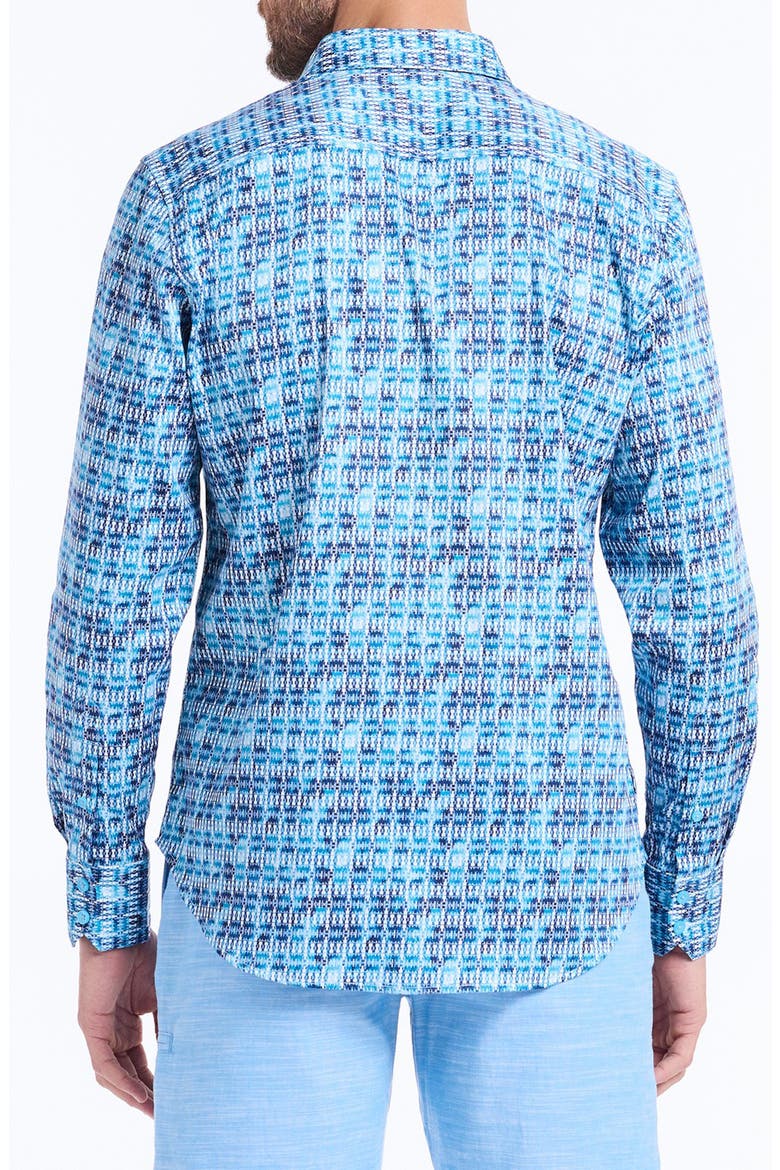 Westmoreland Cotton Button-Up Shirt, Alternate, color, BLUE