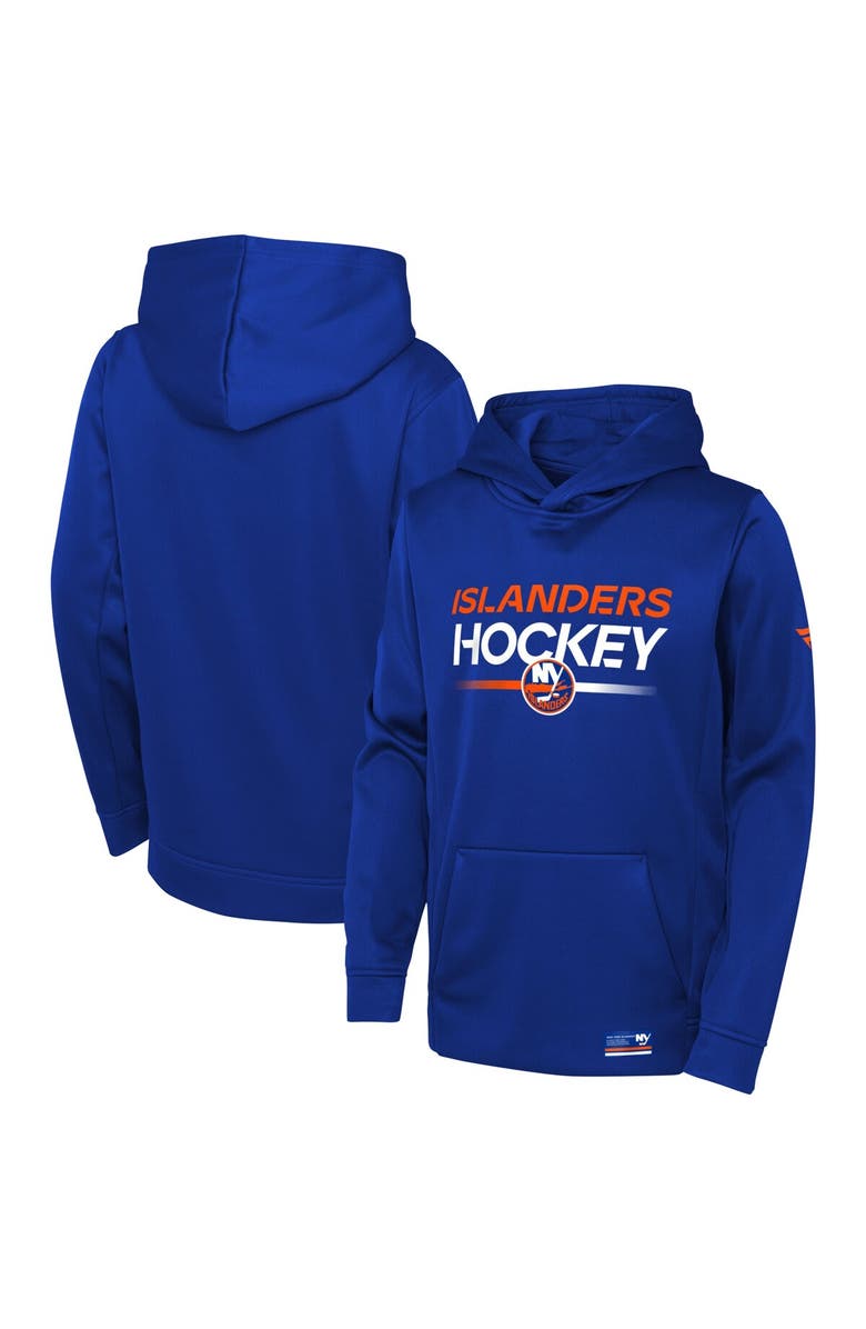 FANATICS Youth Fanatics Branded Royal New York Islanders Authentic Pro Pullover Hoodie, Main, color,