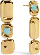 Monica Vinader Amaia Amazonite Cocktail Drop Earrings