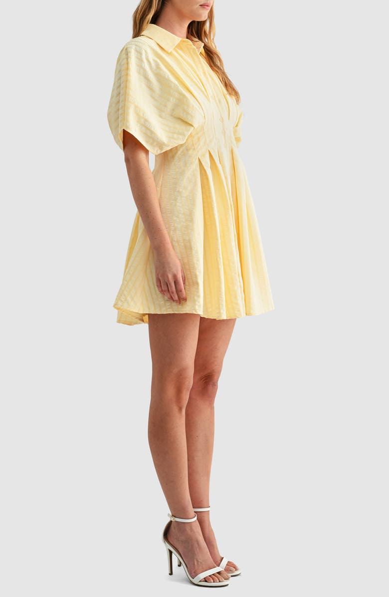 Mila Mae Dolman Sleeve Minidress, Alternate, color, Yellow Stripe