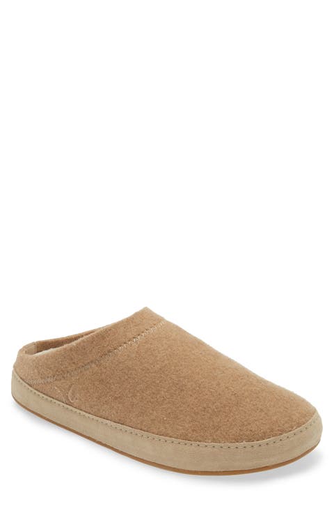 Hāmani Hulu Genuine Shearling Lined Mule Slipper (Men)