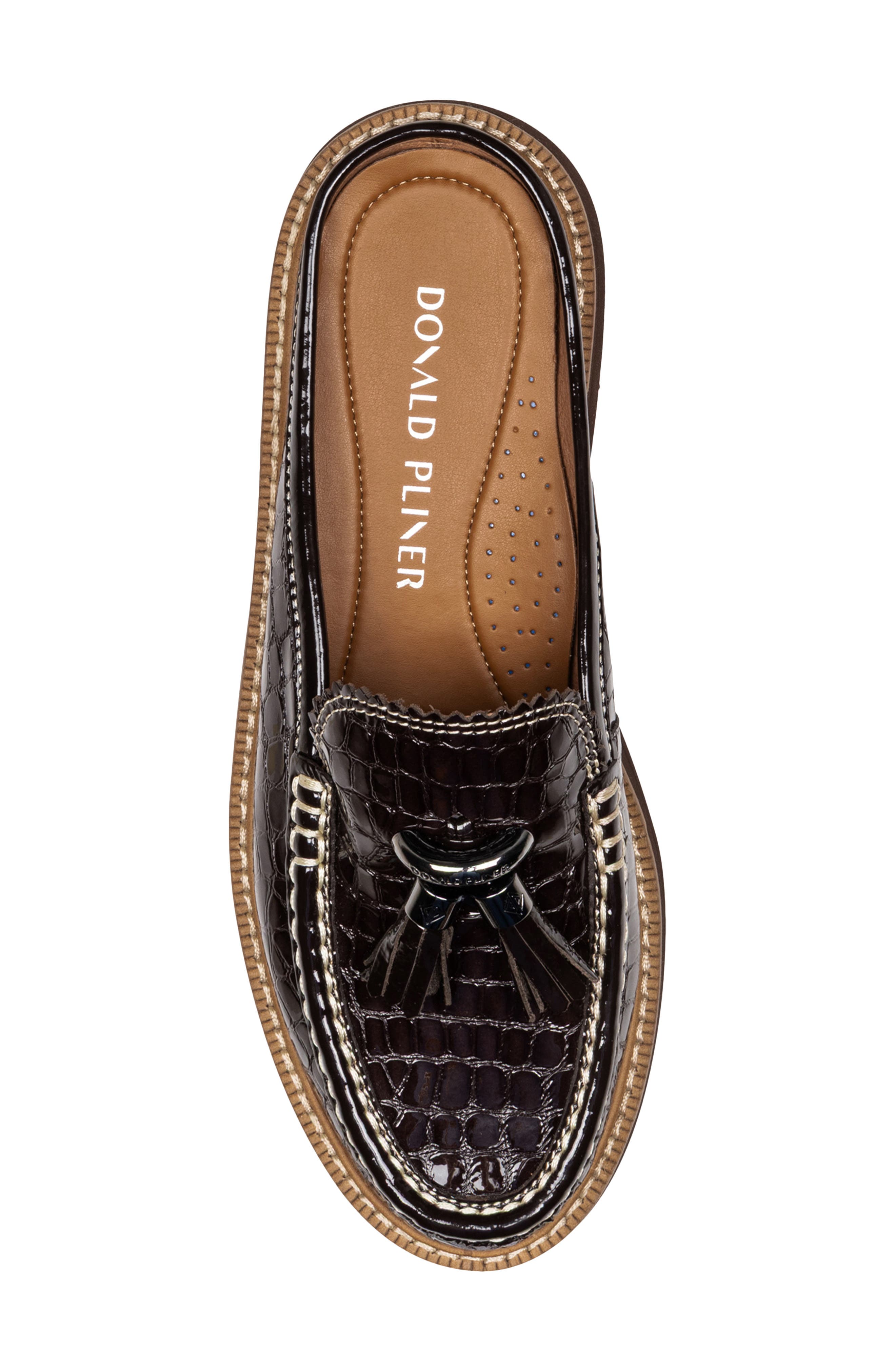 Mule Tassel Loafer, Alternate, color, DARK BROWN