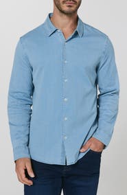 7 Diamonds Bozeman Stretch Denim Button-Up Shirt