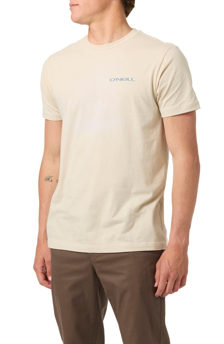 O'Neill Stacked Cotton Graphic T-Shirt, Alternate, color, Light Khaki