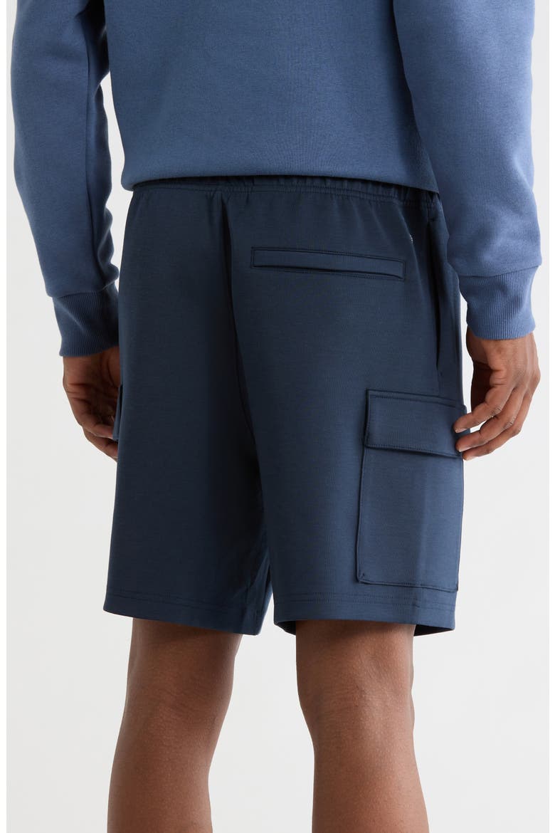 Double Knit Cargo Shorts, Alternate, color, NAVY ECLIPSE
