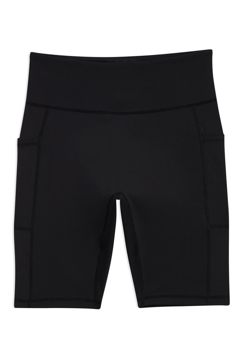 Spark High Waist Pocket Bike Shorts, Alternate, color, BLACK