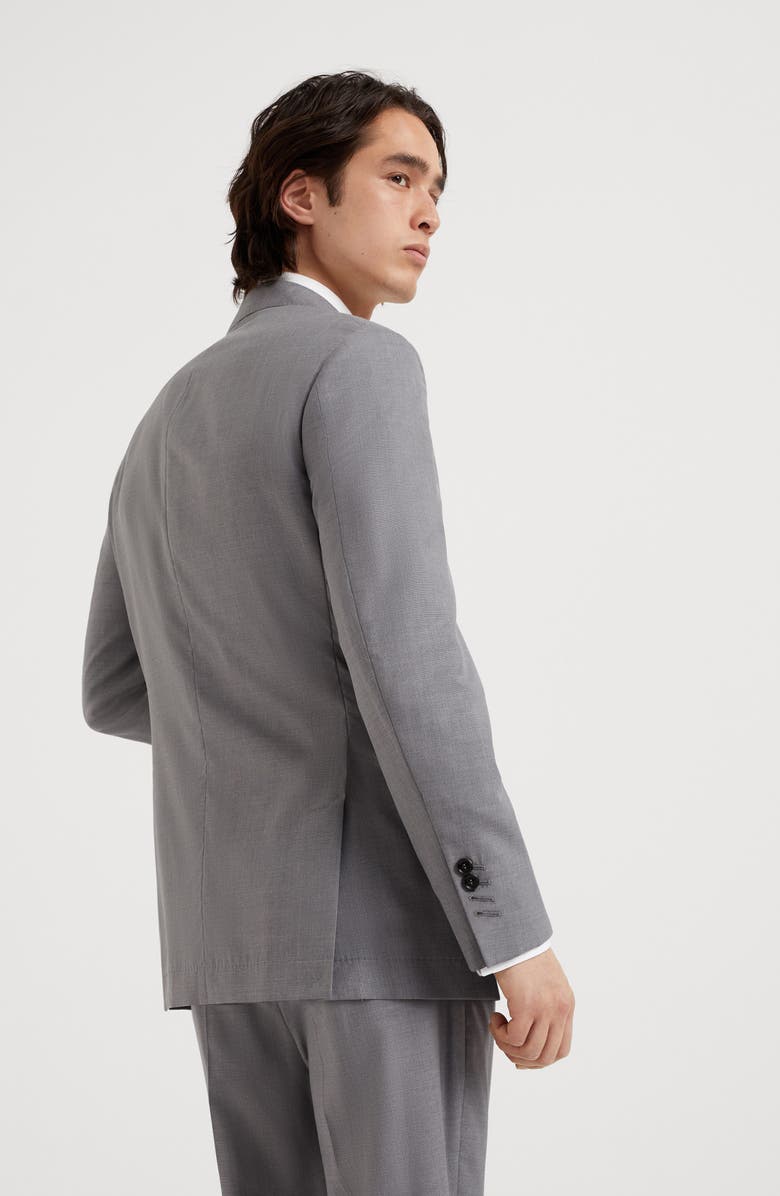 Brunello Cucinelli Wool and silk blazer, Alternate, color, 