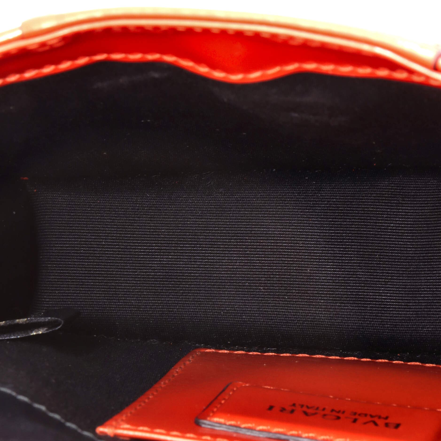 Serpenti Forever Square Shoulder Bag Metallic Leather Small, Alternate, color, Orange