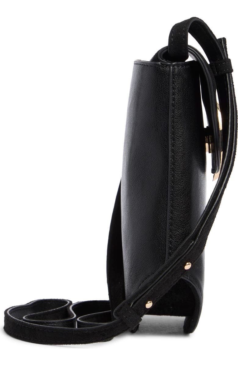 Dolce Vita Perry Top Flap Phone Crossbody Bag, Alternate, color, Black