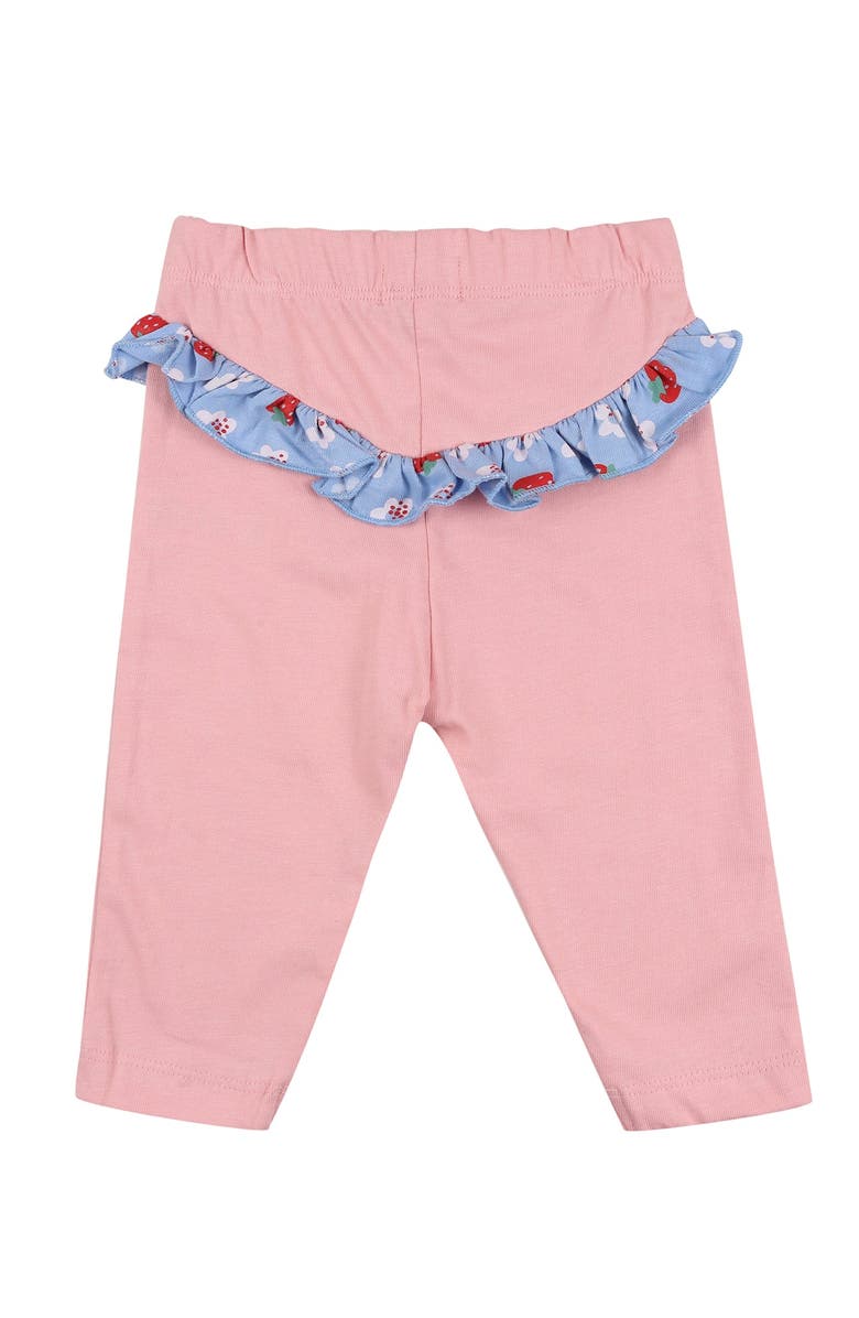 Lilly + Sid Organic Cotton Strawberry Print Top And Legging Set, Alternate, color, Multi