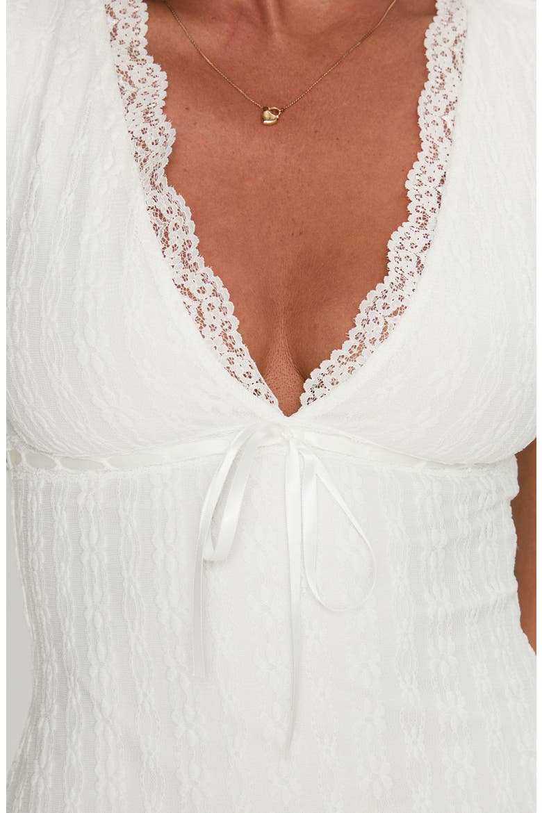 Ilaine Lace Minidress, Alternate, color, WHITE