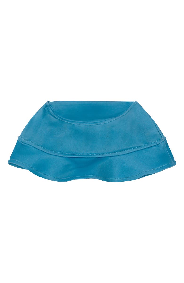 PL Baby by Petit Lem Sun Hat, Rashguard & Swim Trunks Set, Alternate, color, Light Blue Stripe