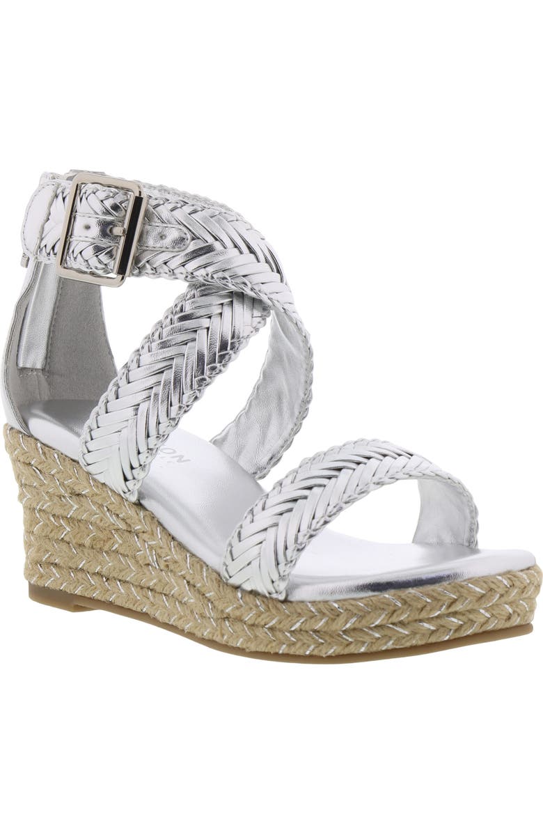Reaction Kenneth Cole Reed Sway Metallic Wedge Sandal, Main, color,