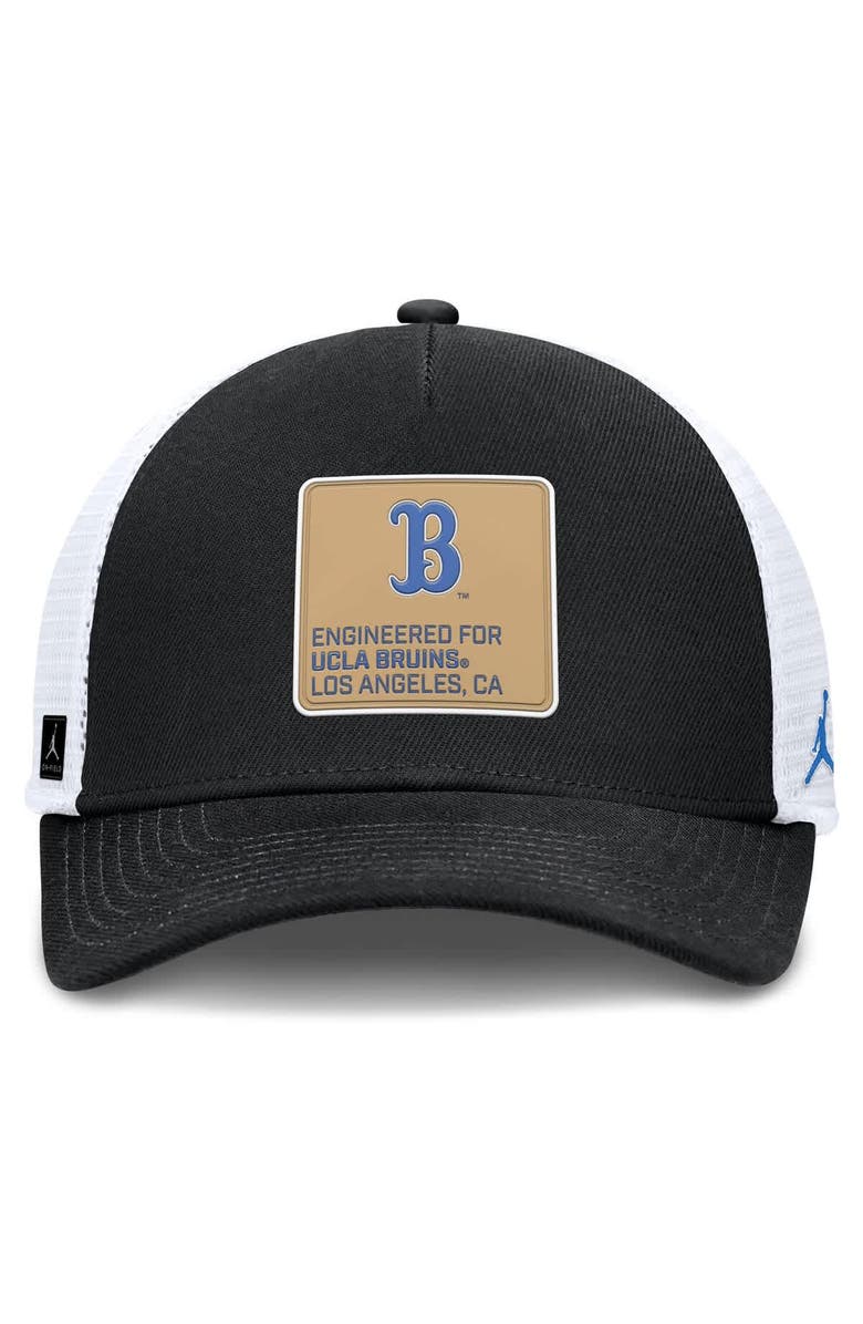 Jordan Brand Men's Jordan Brand  Black/White UCLA Bruins 2025 On-Field Rise Engineered Trucker Adjustable Hat, Alternate, color, Black