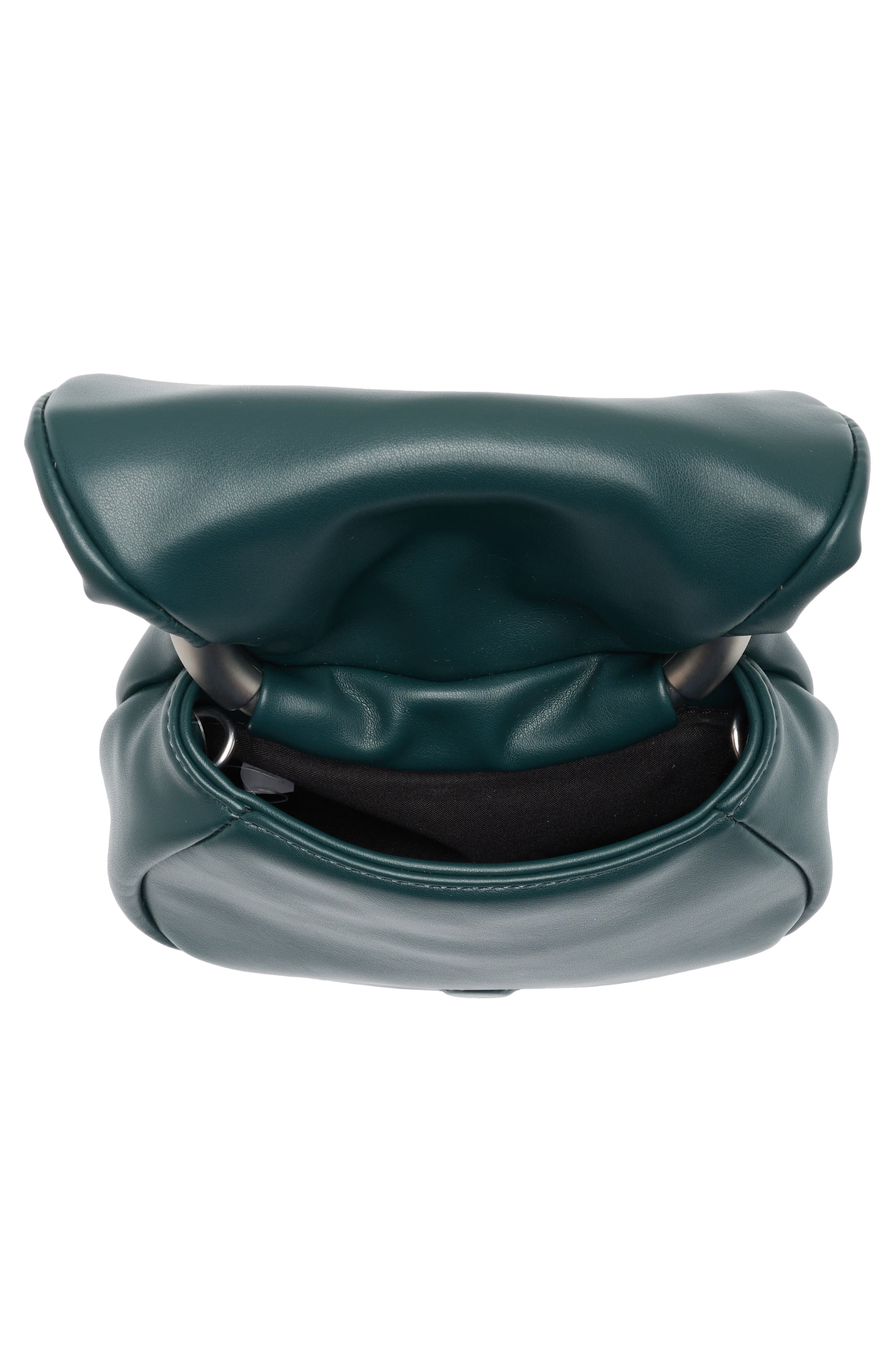 BCBG Statement Hardware Clutch, Alternate, color, Jade Green