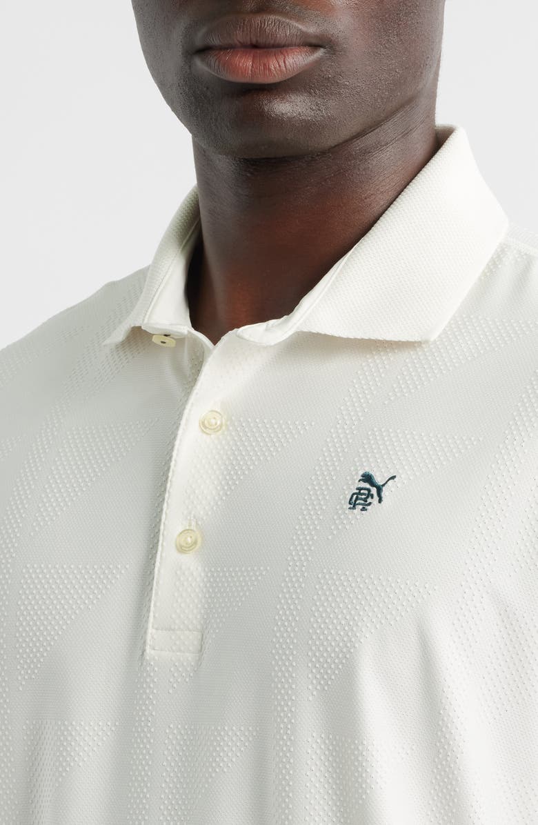 PUMA GOLF x Reigning Champ MATTR Jacquard Polo, Alternate, color, Warm White