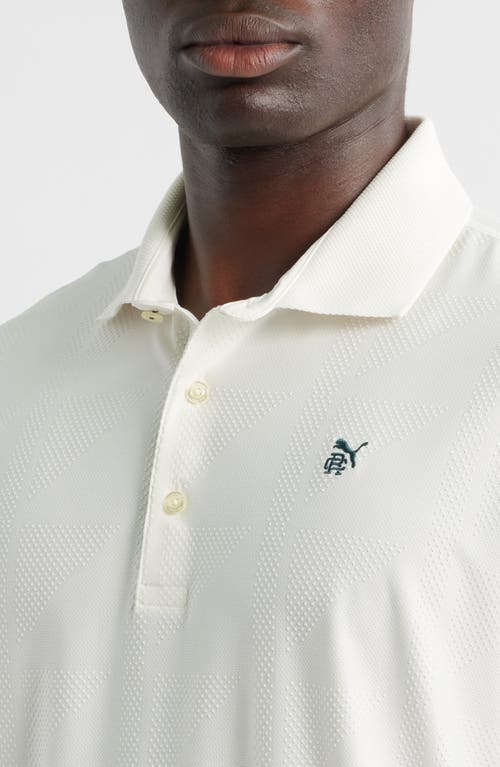 Puma Golf X Reigning Champ Mattr Jacquard Polo In White