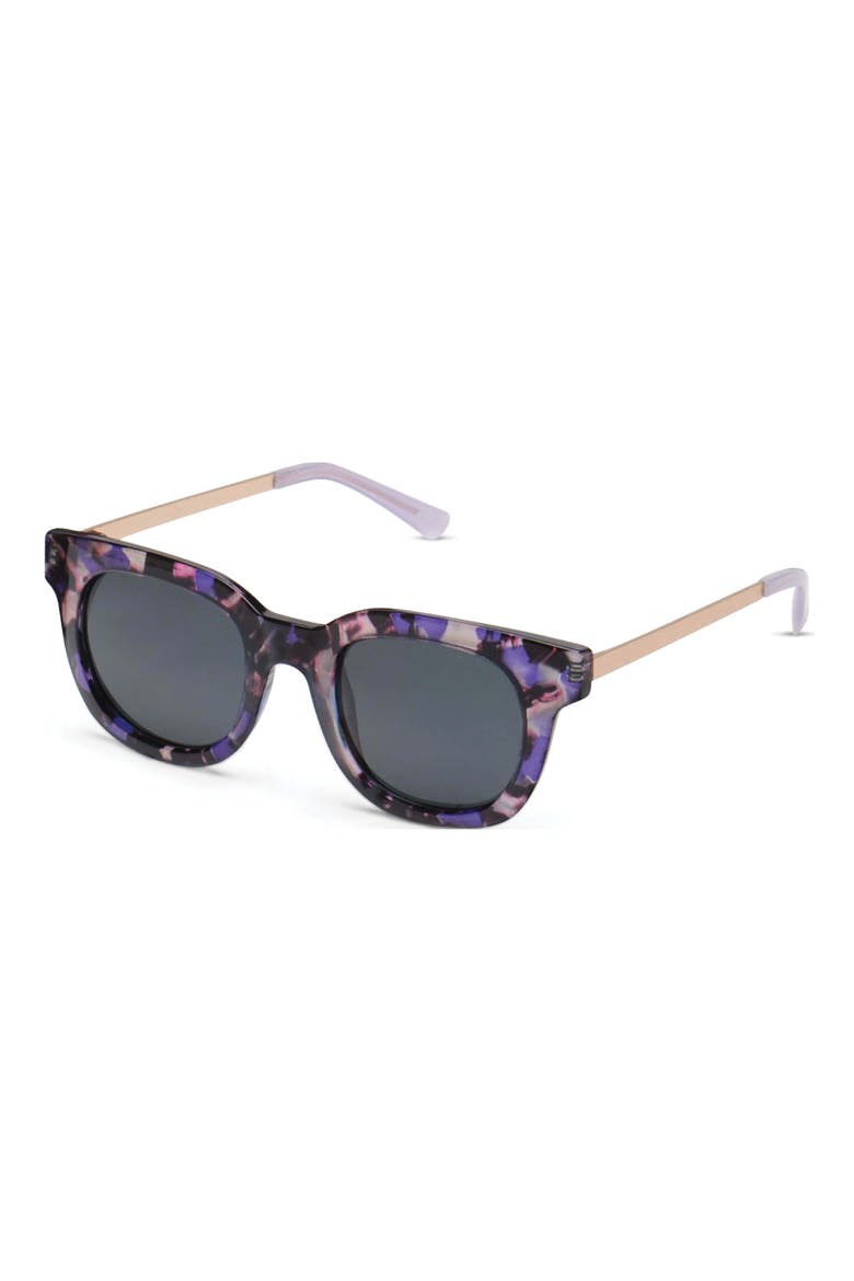 Road Trip 47mm Polarized Square Sunglasses, Alternate, color, PURPLE QUARTZ
