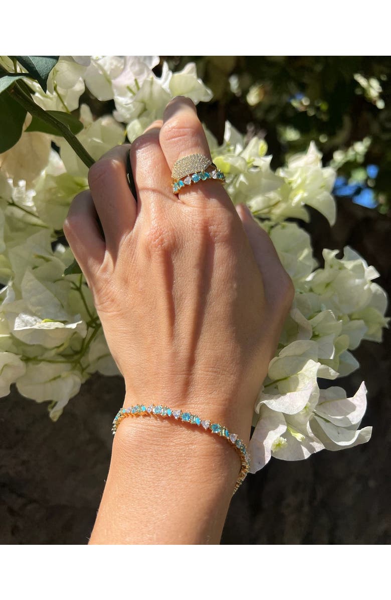 NATIVE GEM Vienna Opal Tennis Bracelet, Alternate, color, Turquoise