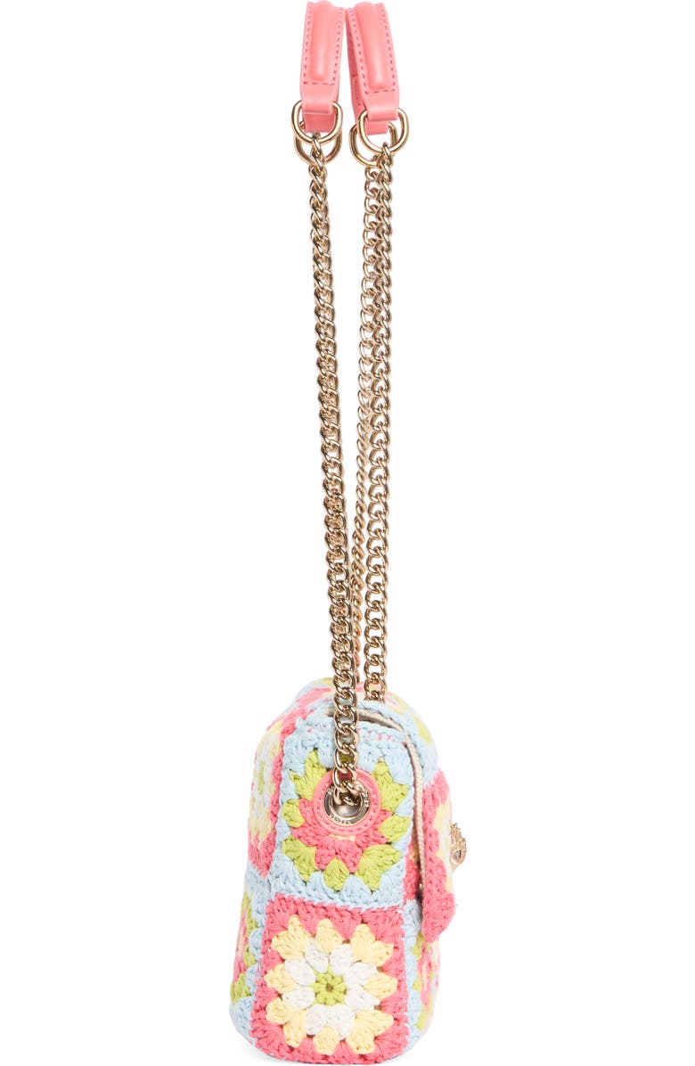 Kurt Geiger London Medium Kensington Crochet Shoulder Bag, Alternate, color, Open Pink