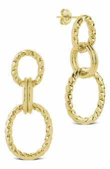 Esther Oval Link Drop Earrings
