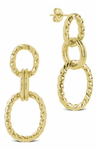 Esther Oval Link Drop Earrings