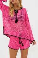 Beach Riot Blaise Crochet Cover-Up Sweater