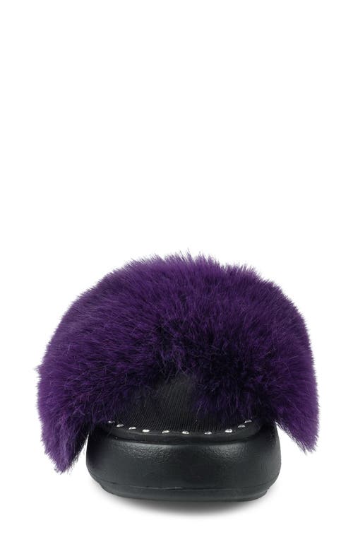 Shop Zigi Fabbi Faux Fur Platform Sandal