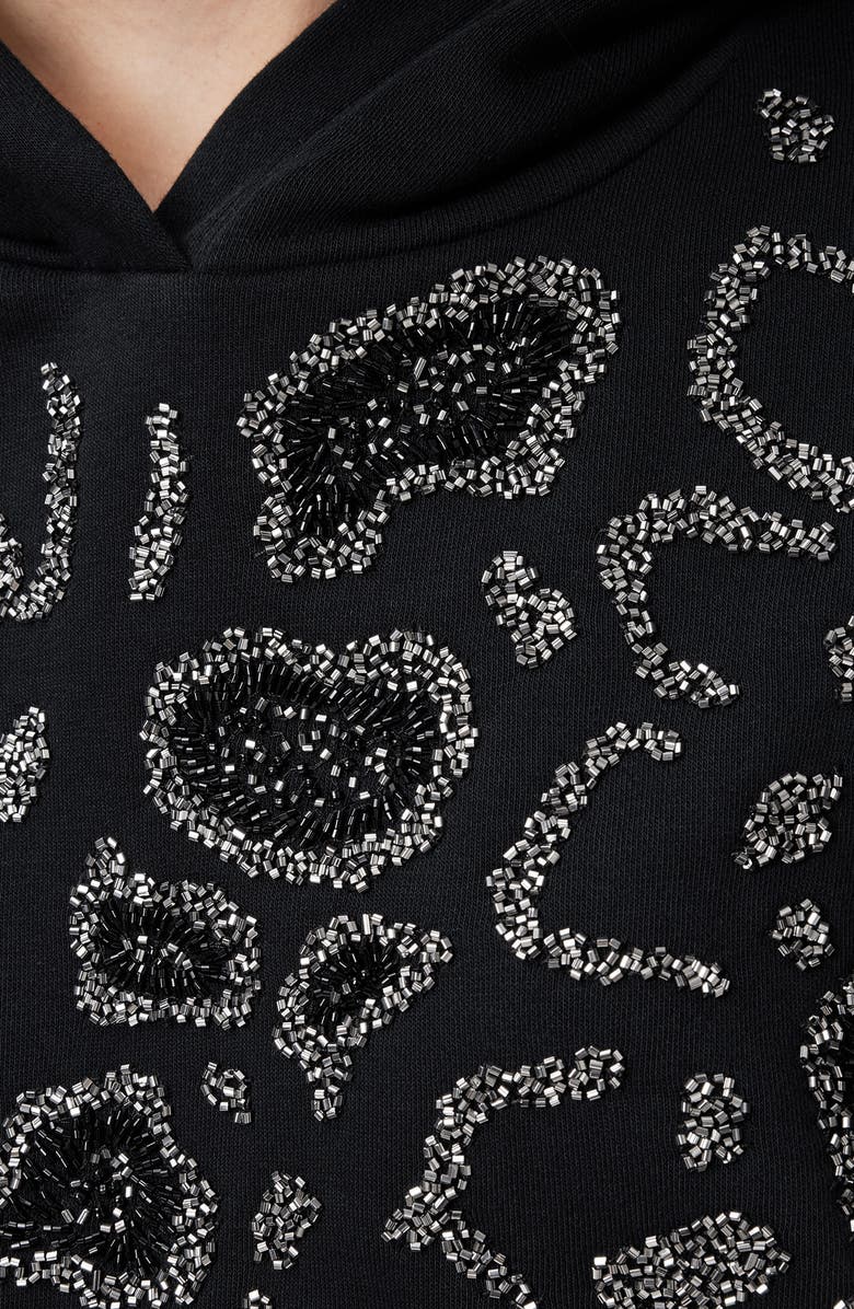 AllSaints Pippa Beaded Hoodie, Alternate, color, 