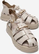 Forever & Always Shoes Riela Leather Buckle Sandal
