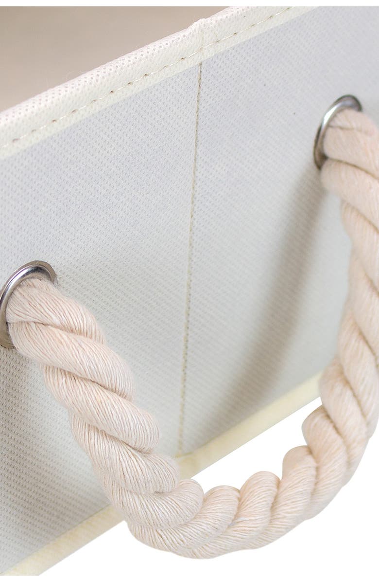 SORBUS Beige Non-Woven Fabric Trapezoid Storage Box - Pack of 3, Alternate, color, Beige