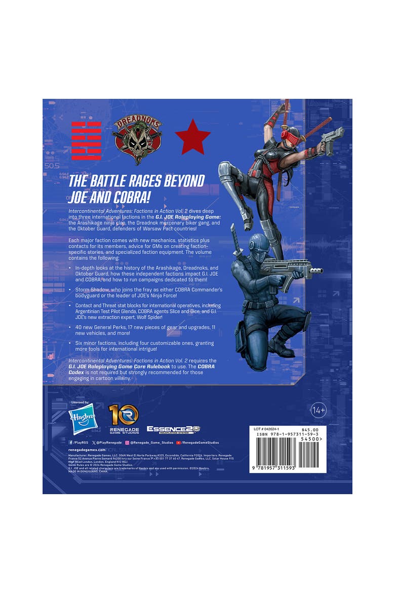 G.I. Joe Roleplaying Game Ages 14+, Alternate, color, Multicolored