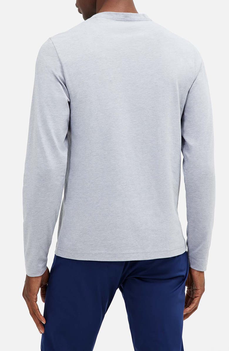 Rhone Element Long Sleeve Organic Cotton Blend T-Shirt, Alternate, color, Heather Gray