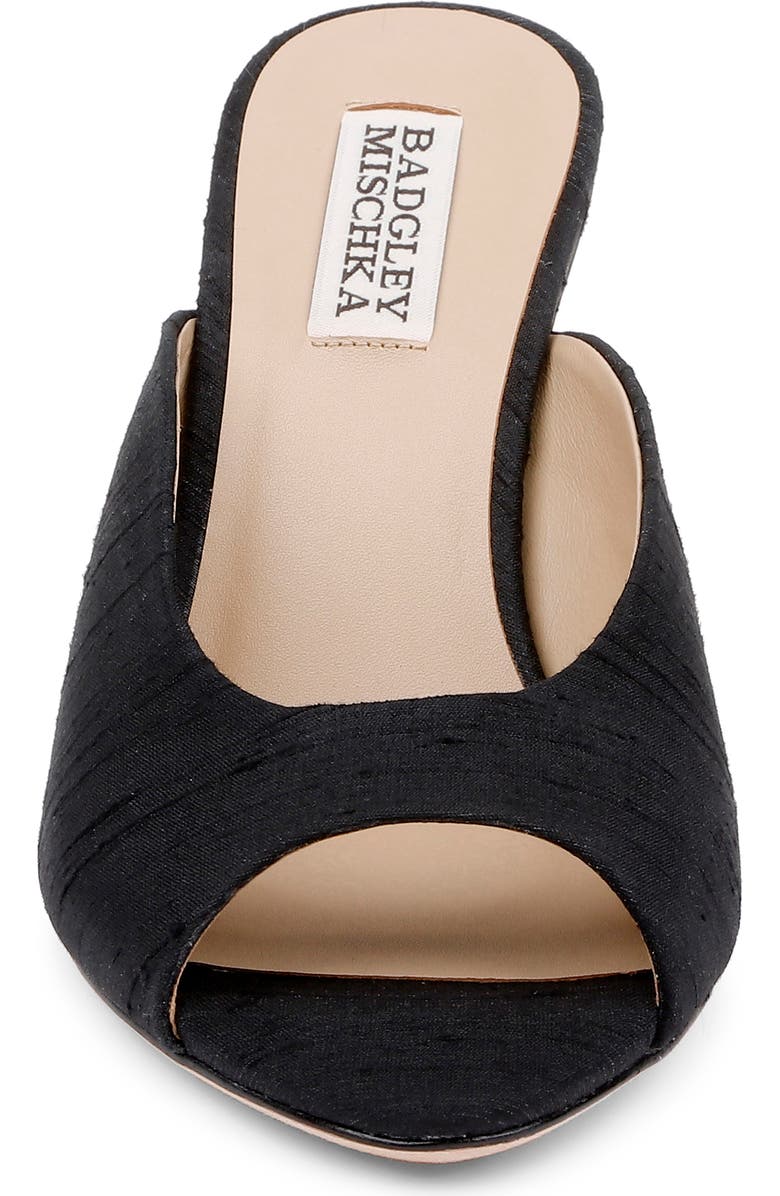 BADGLEY MISCHKA Oakdale Slide Sandal, Alternate, color, Black Silk