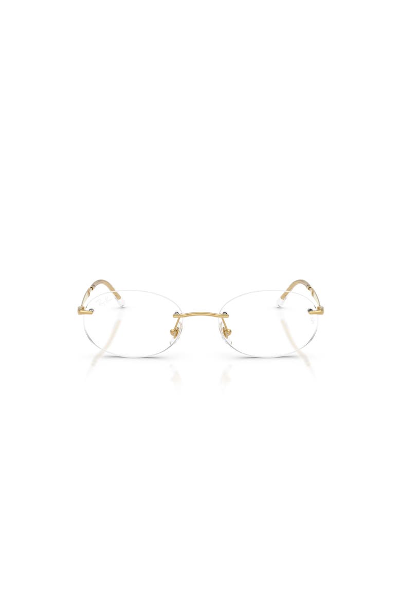 50mm Oval optical glasses, Alternate, color, Gold