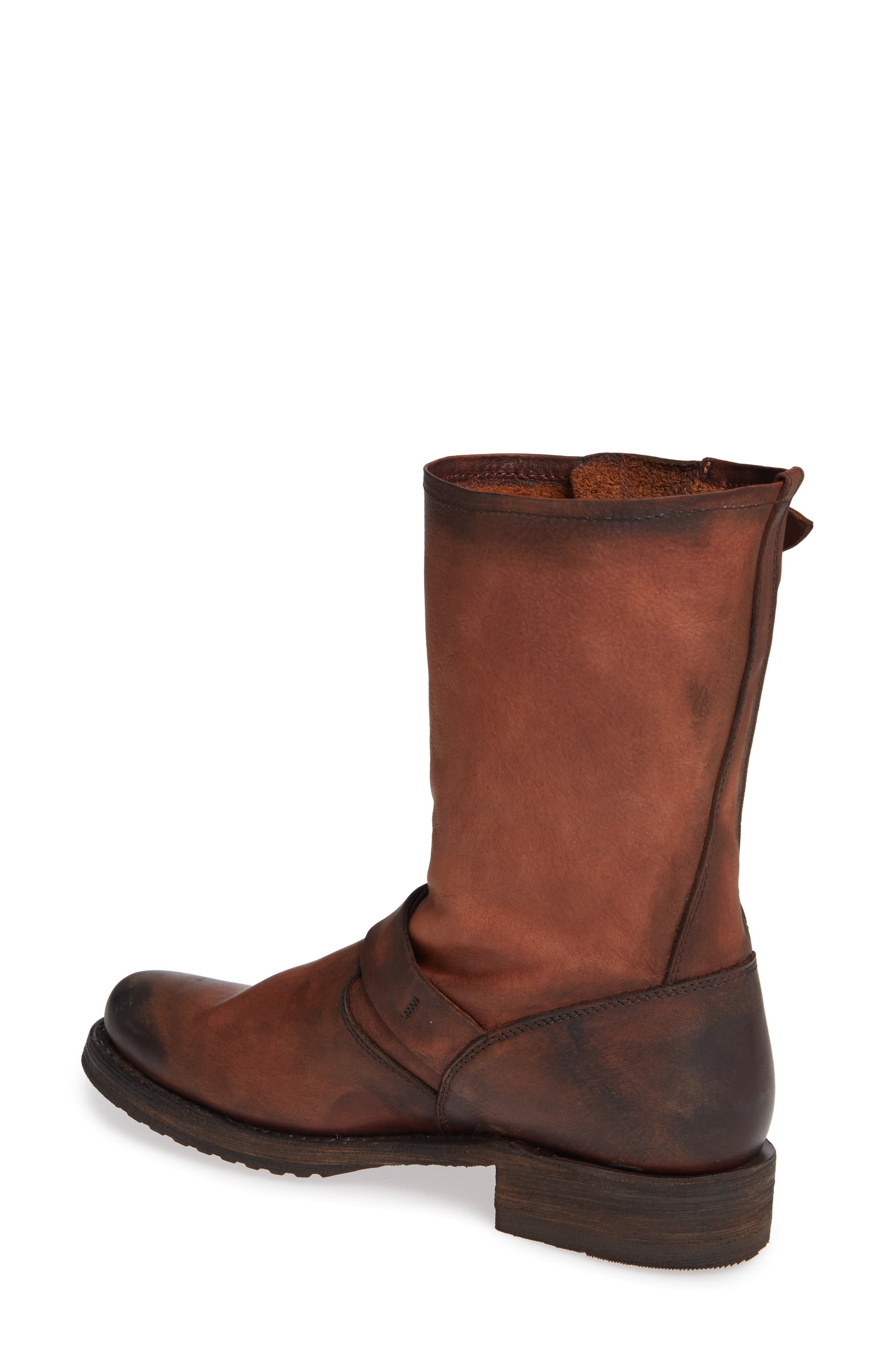 'Veronica' Short Boot, Alternate, color, REDWOOD