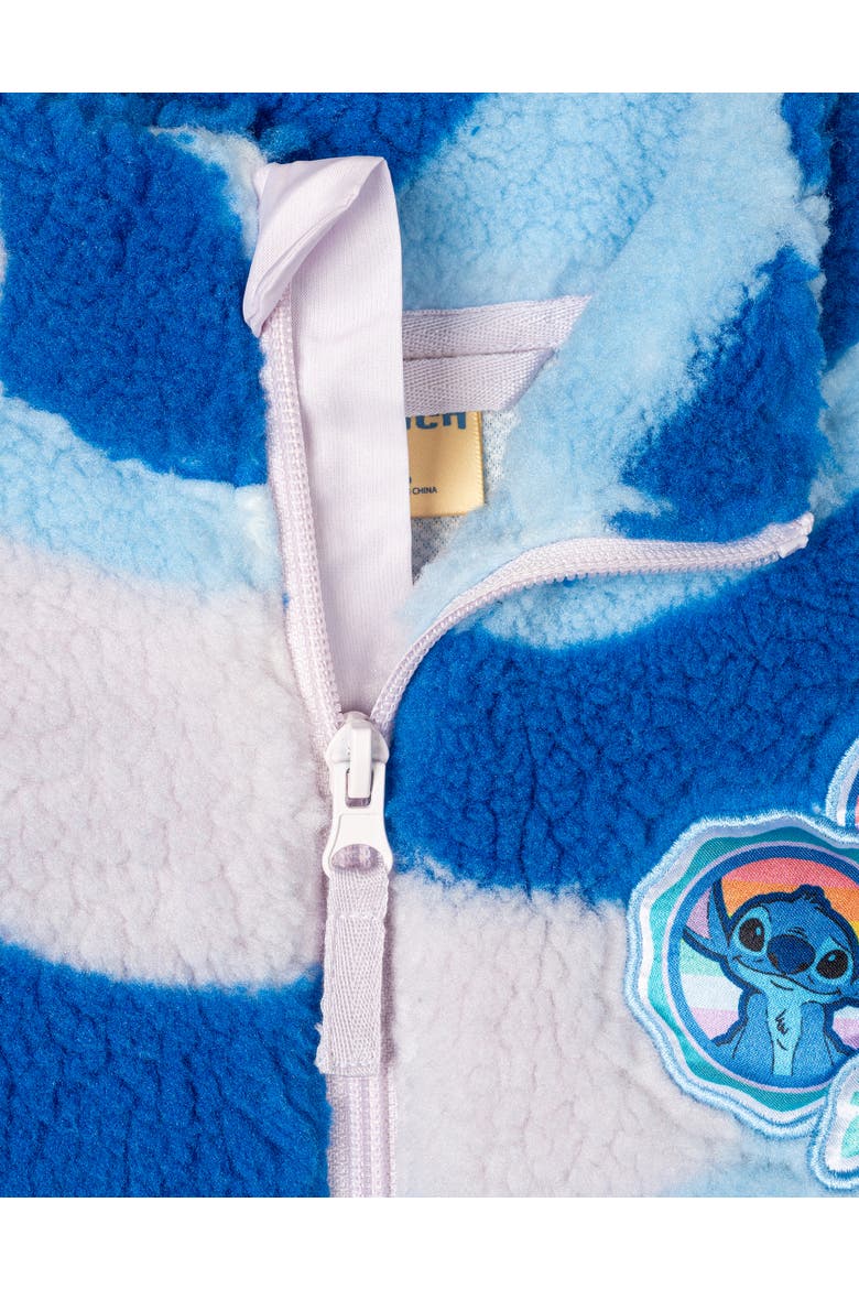 Lilo & Stitch Fleece Jacket, Alternate, color, Stitch Blue Lavender