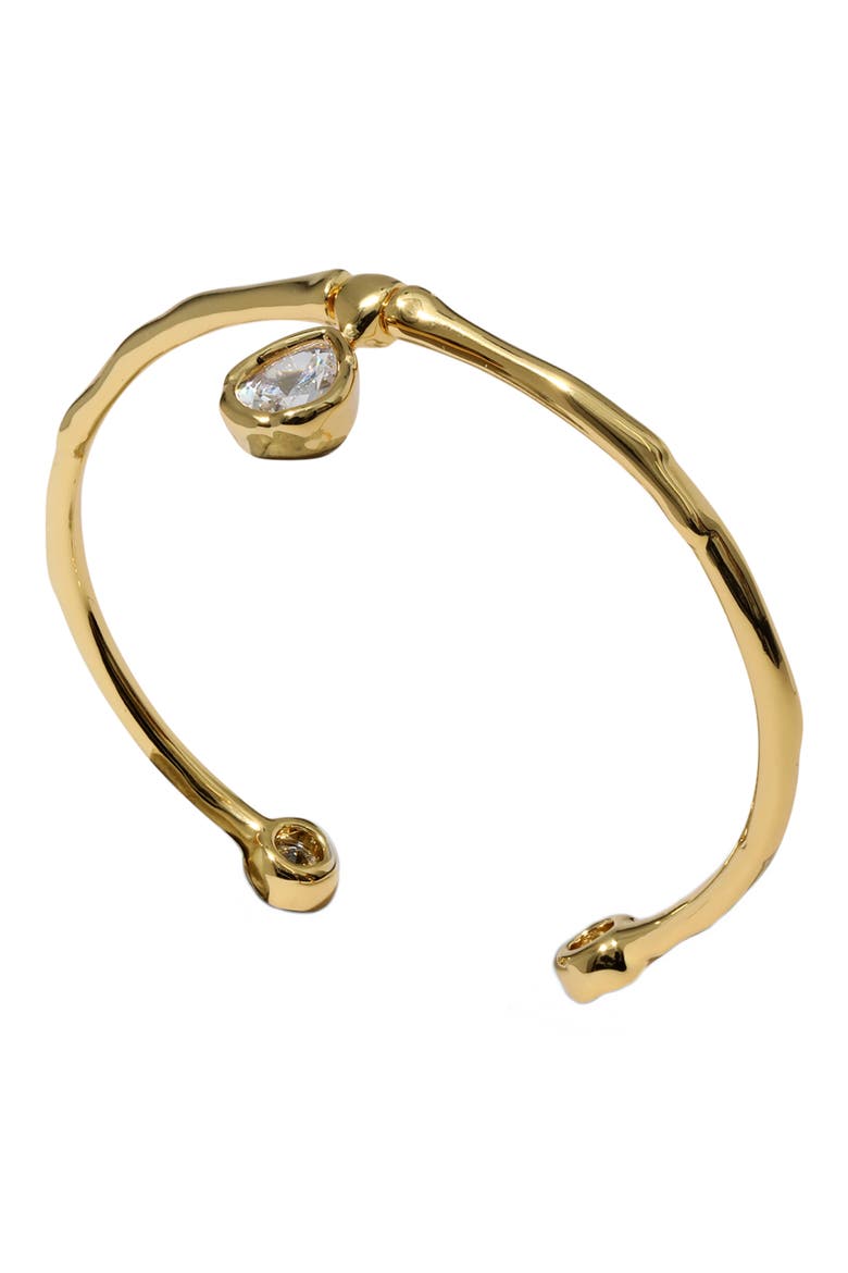 Asterales Solitaire Cubic Zirconia Cuff, Alternate, color, STONES
