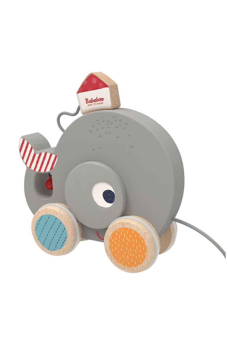 Wilma Whale Pull Along, Main, color, Grey