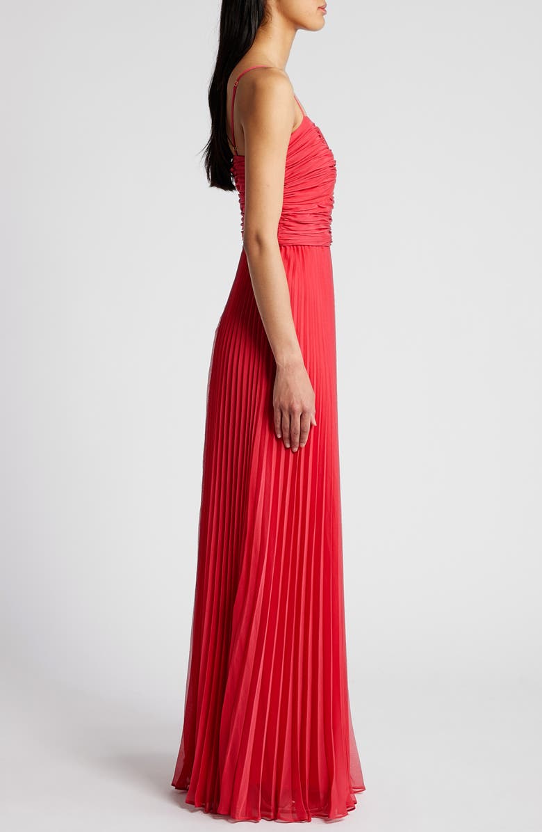 Xscape Evenings Ruched & Pleated Gown, Alternate, color, 